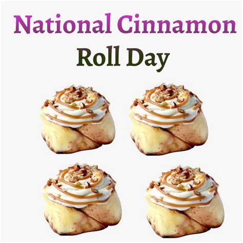 National Cinnamon Roll Day Template Postermywall