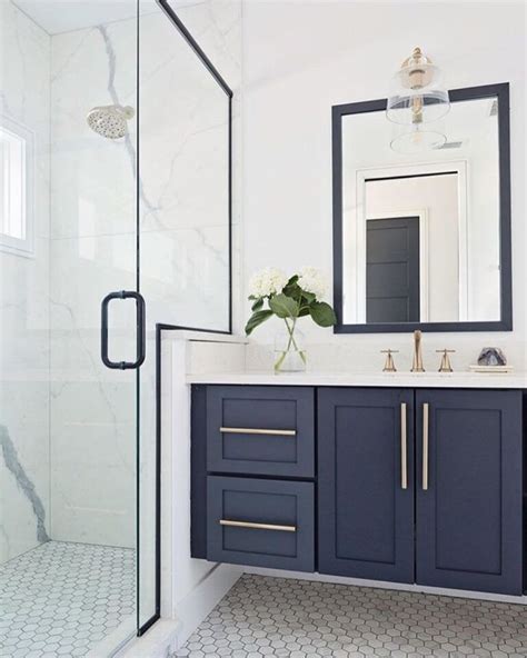 26 Navy Blue Bathroom Vanity Ideas To Give Your Restroom A Royal