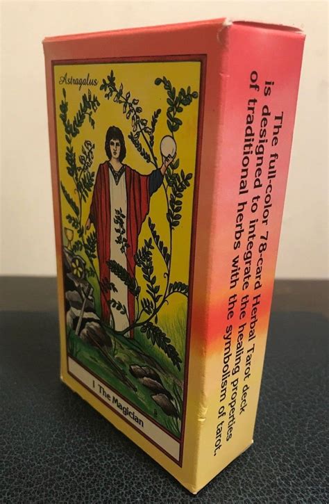 1988 The Herbal Tarot Deck Michael Tierra 1st Edition Near Mint