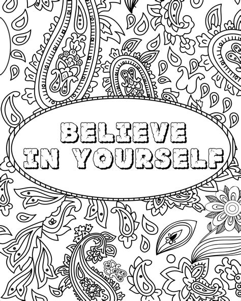 Check out our quote coloring book selection for the very best in unique or custom, handmade pieces from our coloring books shops. Inspirational Quotes Coloring Pages - Coloring Home