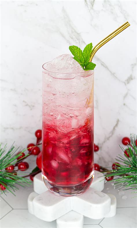 Cranberry Mocktail With 3 Ingredients The Mindful Mocktail