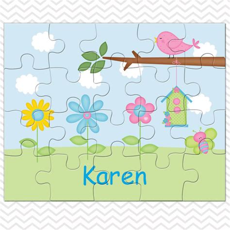 Flowers Personalized Puzzle Personalized Flowers Puzzle Personalized