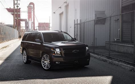 Chevrolet Tahoe 2018 Black Big Suv Tuning Tahoe New Black Tahoe