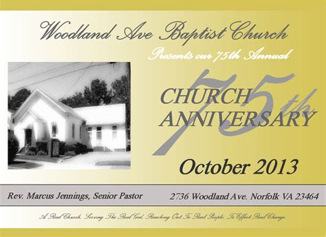 Woodland Ave Baptist Church 75th Church Anniversary