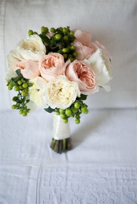 David Austin Roses Bridal Bouquet With Juliet Roses And Patience Roses
