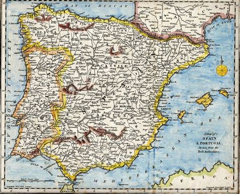 Iberianpeninsulaantiquemap Map Vintage Maps