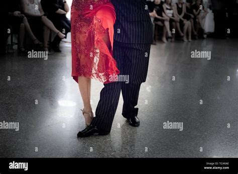 Detail Of Tango Dancers In Milonga Ballroom Stock Photo Alamy