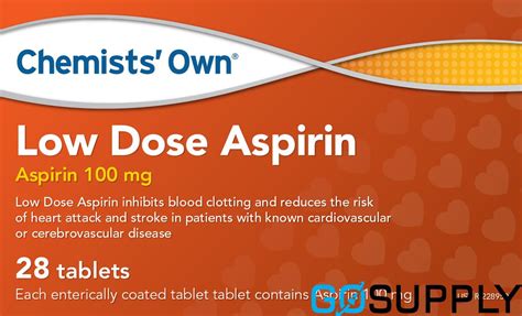 Chemists Own Low Dose Aspirin 28 Tabs