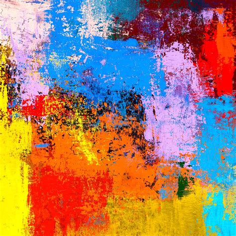 Oil Painting On Canvas Handmade Abstract Art Texture Colorful Texture