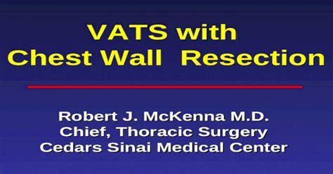 Vats With Chest Wall Resection Ppt Powerpoint