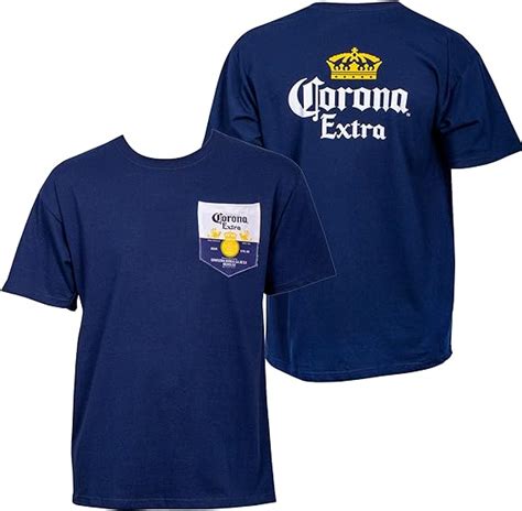 Corona Camiseta Con Bolsillo Delantero Y Trasero Amazones Ropa Y