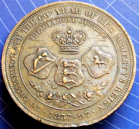 1897 Queen Victoria Diamond Jubilee Four Generations Medal Very Fine