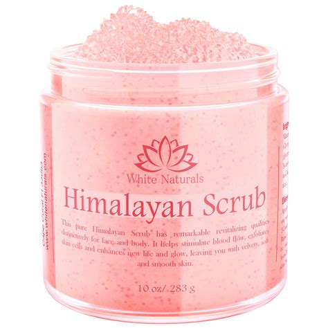 Himalayan Pink Salt Scrub Full Body Scrub With Nourishing Vitamins Exfoliate For Soft