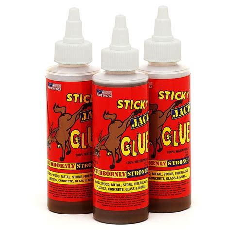 Sticky Jack Multi Pack 3 4 Oz Bottles Of Glue B Sjg4oz3pack The