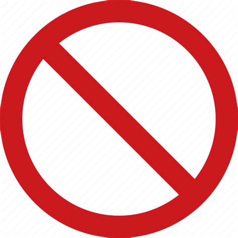 Ban Banned Illegal Red Restricted Sign Symbol Icon