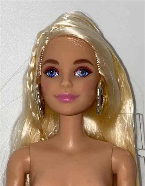 Barbie Extra 12 Nude Articulated Doll Blonde Hair Blue Eyes Closed Mouth Millie 949 Picclick