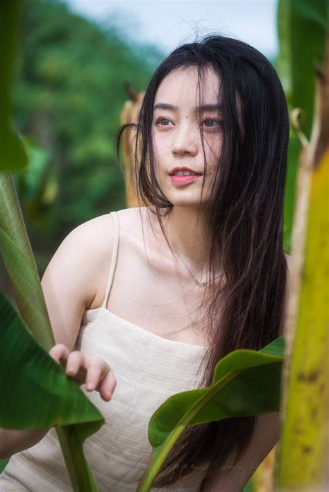 Young Chinese Woman Portrait In Nature Philippe Lejeanvre Photography