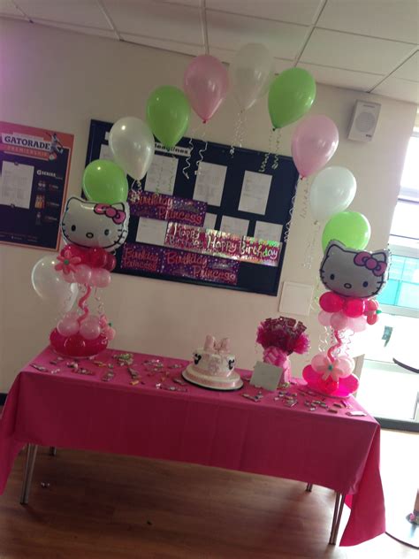 Hello Kitty Balloon Decorations With A Balloon Arch Are A Fab Way To