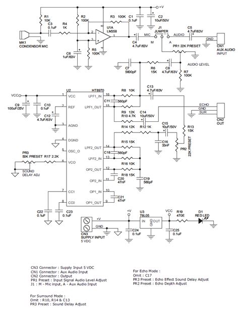 Echo Reverb Schematic Diagram Circuit Diagram