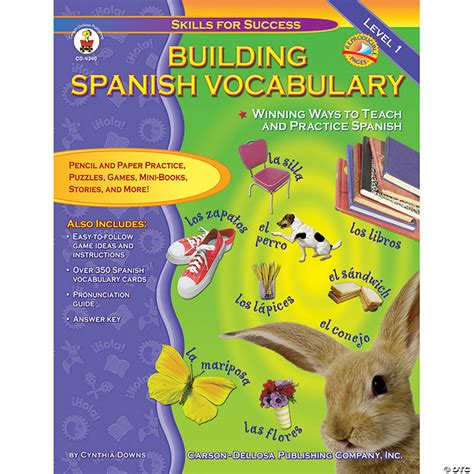 Building Spanish Vocabulary Resource Book Grade Prek 12 Oriental Trading