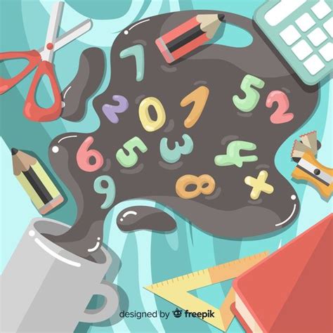 Download Cartoon Math Elements Background for free | Mathematics art