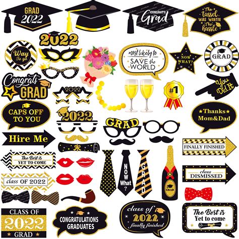 Buy Katchon Graduation Photo Booth Props 2023 Pack Of 49