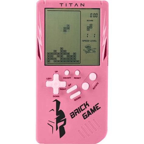 Titan Portable Brick Game Pink New World