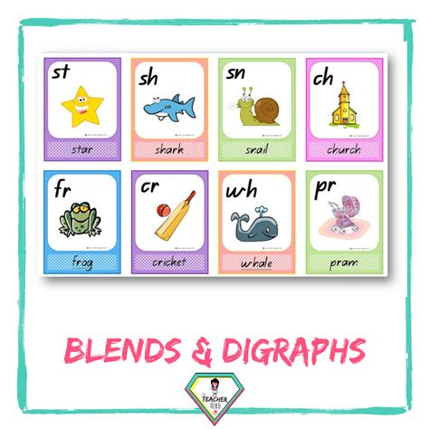 Blends And Digraph Charts The Teacher Hero