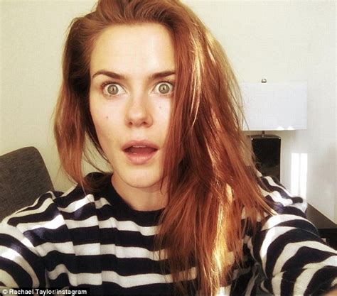 Rachael Taylor Debuts Fiery New Colour With Makeup Free Instagram