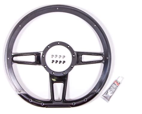Billet Specialties Steering Wheel Formula D Shaped 14in Black Pn