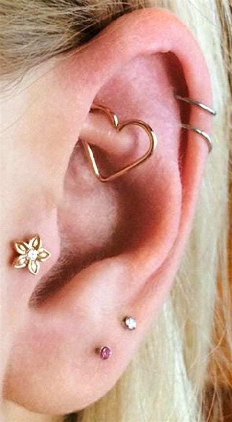 Soul Wired Heart Daith 16g Ear Piercing Rook Piercing Jewelry Ear Piercings Rook Emerald