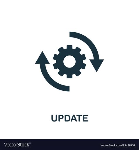 Update Icon Simple Element From Data Organization Vector Image