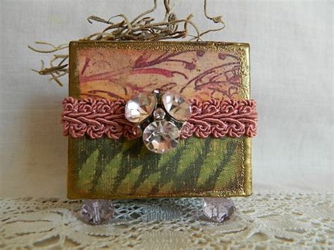 Clearance Altered Box Jewelry Box Altered Art Re Ting Box