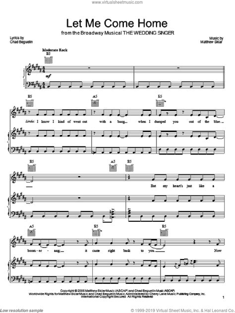 Sklar Let Me Come Home Sheet Music For Voice Piano Or Guitar