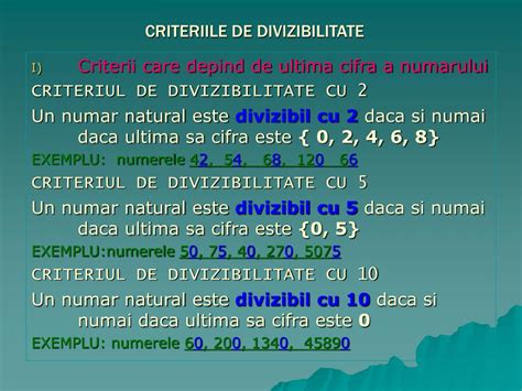 Ppt Divizibilitatea Numerelor Naturale Powerpoint Presentation Free
