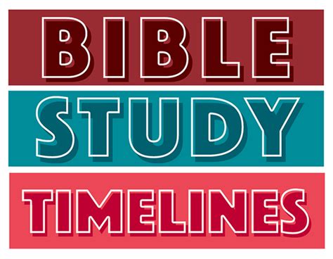 Bible Study Timelines — Teach Sunday School