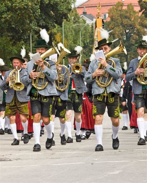 This category is for articles about musicians from the european country of germany. German marching band playing music | Stock Photo | Colourbox