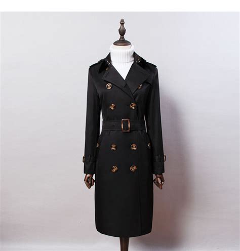 2020 England Double Breasted Trench Coat For Women Long