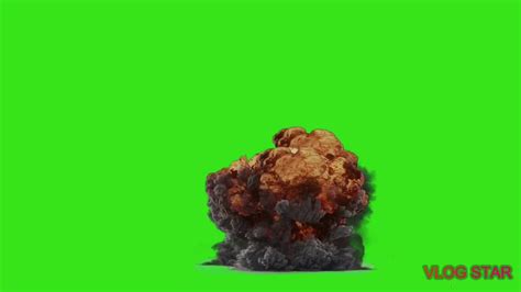Free Explosion Green Screen With Sound Vlog Effect Youtube