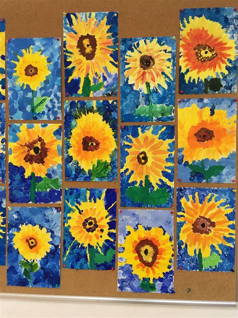 Pin By Ivana Mohorko On Ivanaandekipa Sunflower Art Project Elementary