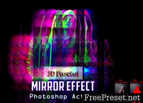 3d fractal mirror effect ps action 13439721
