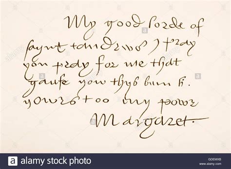 download this stock image margaret tudor 1489 1541 queen of scots hand writing sample and