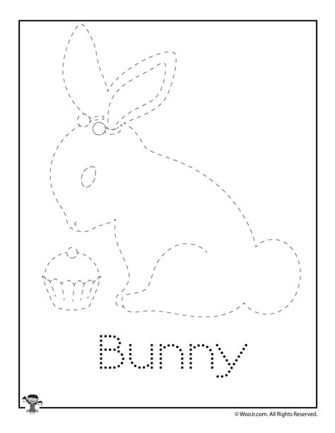 Bunny **download within 24 hrs of purchase image is 8.5 x 11 inches use as many times as you a traceable helps you get your initial composition or line drawing on your surface before you even start. B is for Bunny Word Tracing | Woo! Jr. Kids Activities