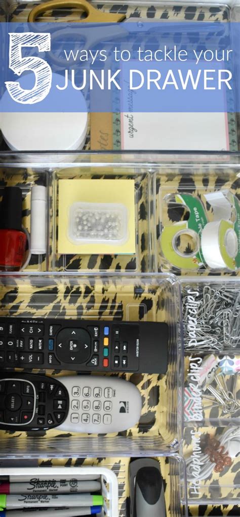 The Dreaded Junk Drawer Giving You 5 Ways To Organize All Of The