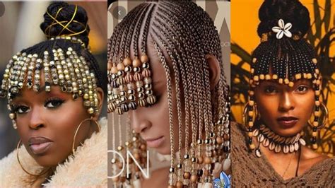 beaded braids hairstyles compilation for slay ladies 2021 trending ghanaweaving for