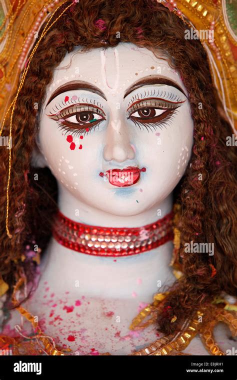 Hindu Goddess Radha Statue Stock Photo Alamy