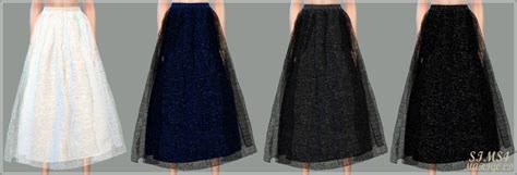 Sims 4 Ccs The Best Long Flared Skirt By Marigold