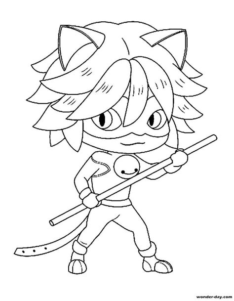 Printable Rena Rouge Ladybug And Cat Noir Coloring Pages Background