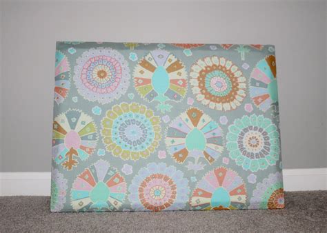 It can't have any stretch. Fresh Picked: Fabric Covered Bulletin Board