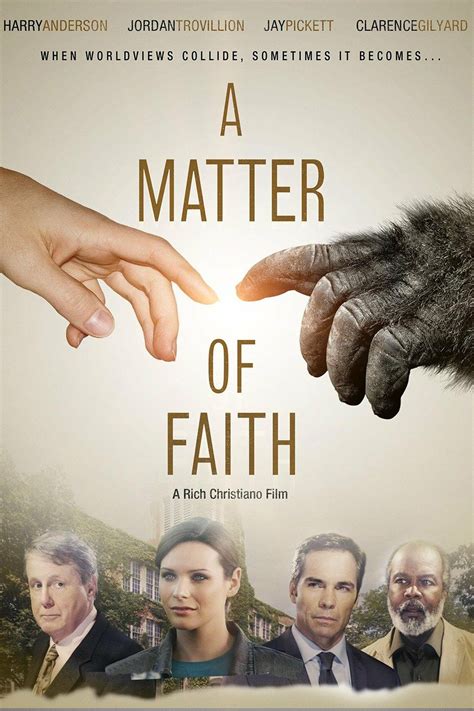 A Movie Poster For A Matter Of Faith